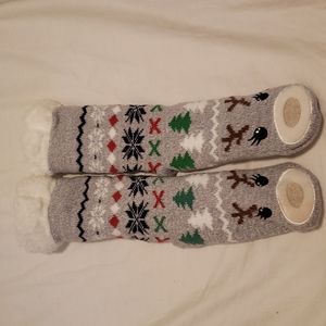 Reindeer slipper socks